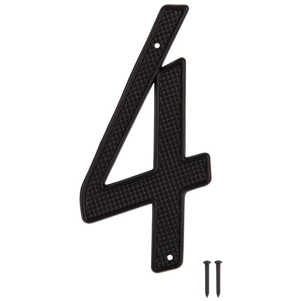 Prosource House Number 4 Black 4In N-014-PS